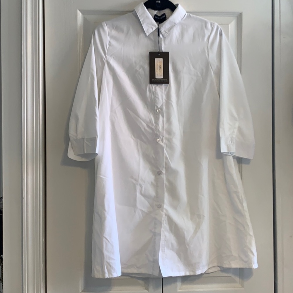 Button shirt dress